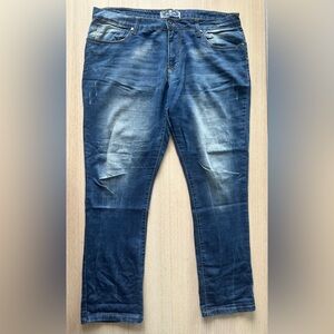 Blue Steel Brasil Men’s Jeans 46 Blue Distressed Denim Straight Elastane Pants